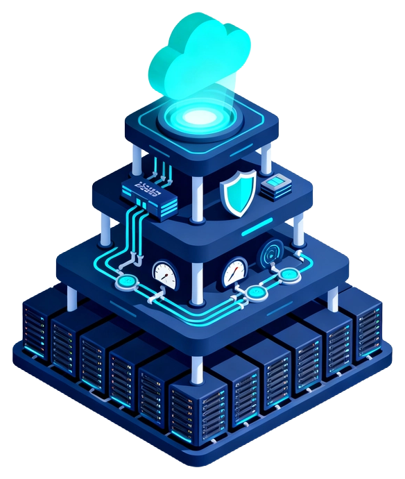 Four engineered layers of operational capability stacked into one platform